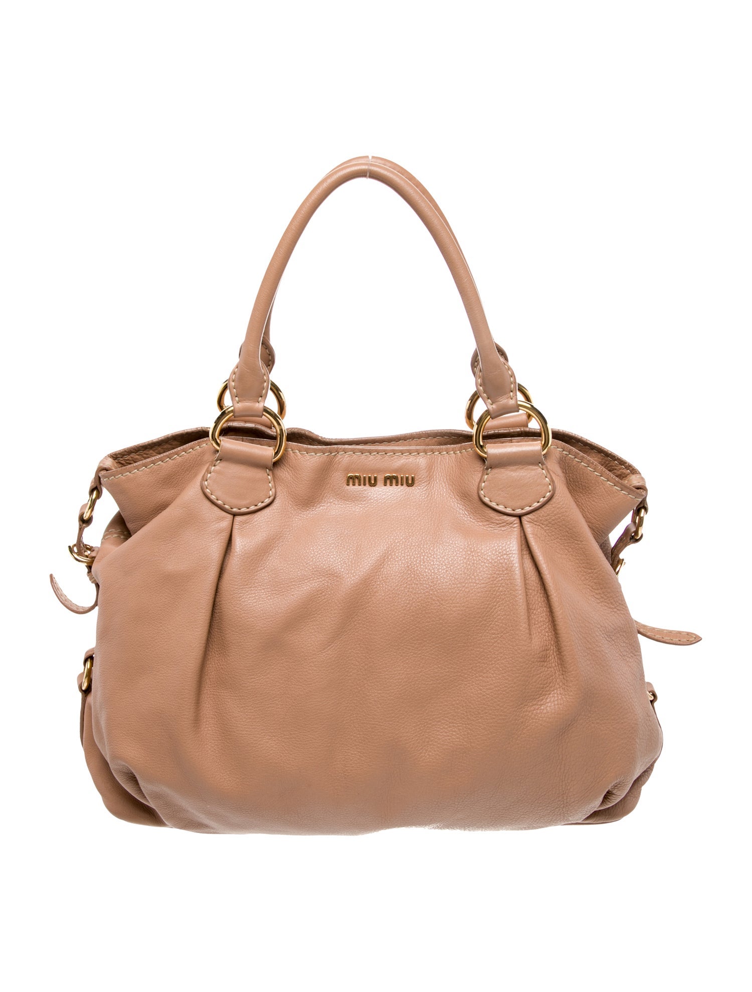 Miu Miu Leather Top Handle Bag