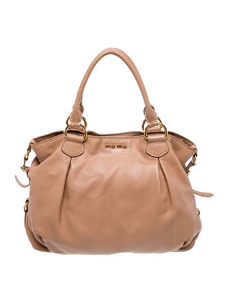 Miu Miu Leather Top Handle Bag
