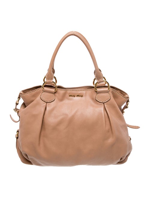Miu Miu Leather Top Handle Bag