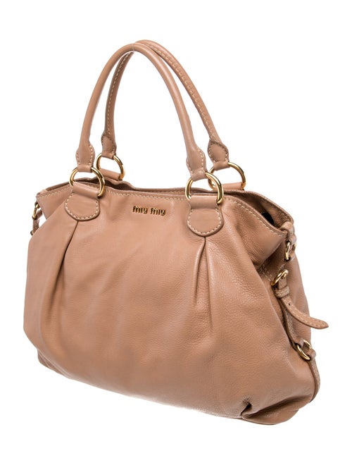 Miu Miu Leather Top Handle Bag