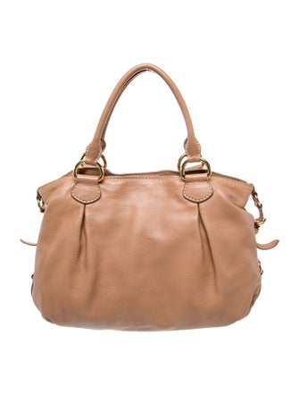 Miu Miu Leather Top Handle Bag