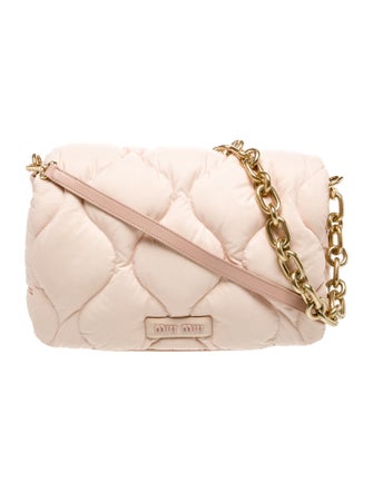 Miu Miu Leather Nylon Puffer Chain-Link Bag