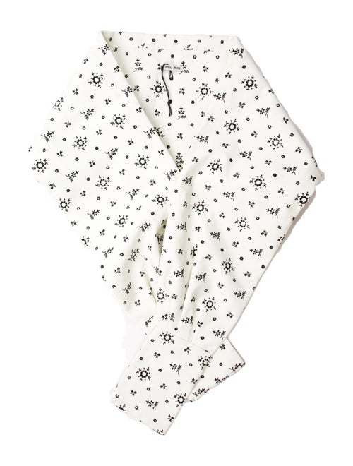 Miu Miu Acrylic Floral Print Snood