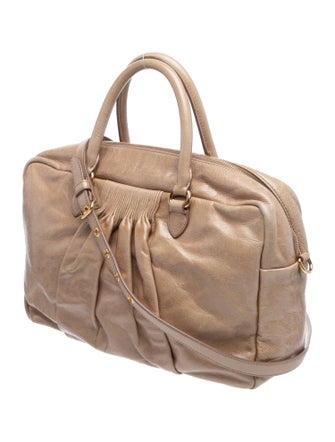 Miu Miu Leather Top Handle Bag