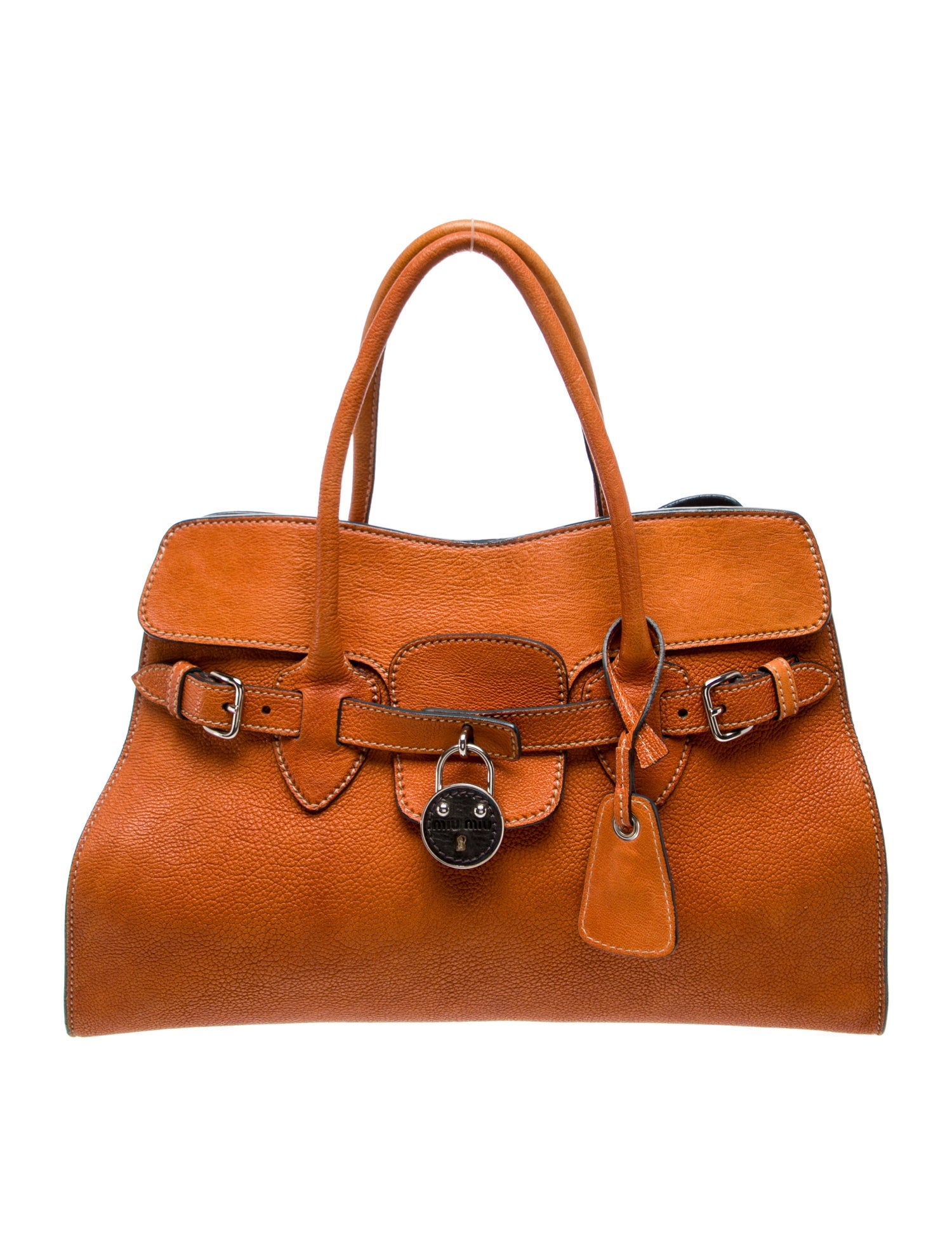 Miu Miu Goat Leather Weekender Bag Vintage