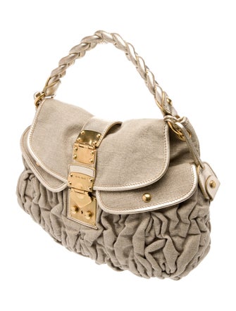 Miu Miu Canvas Coffer Hobo