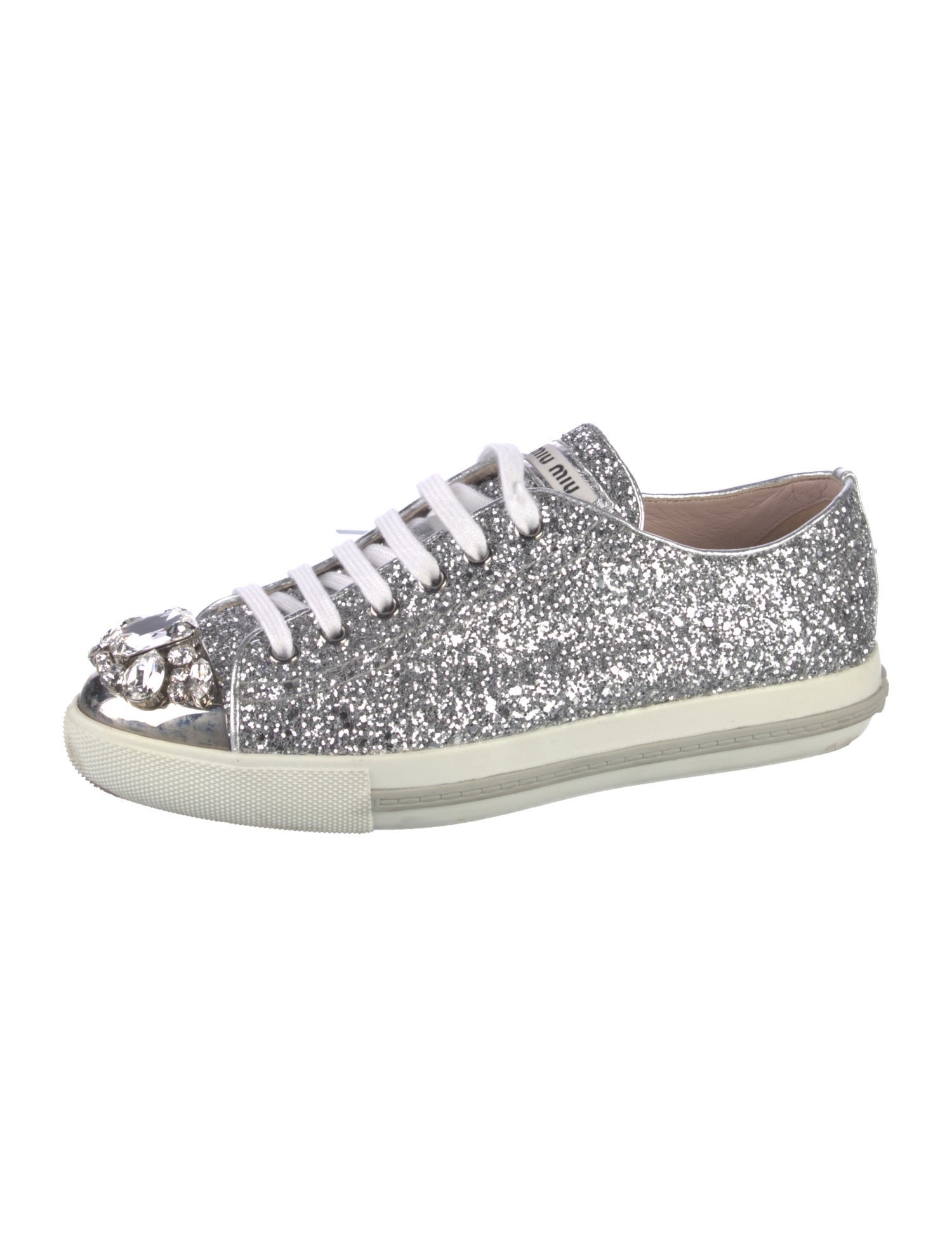 Miu Miu Glitter Glitter Accents Sneakers