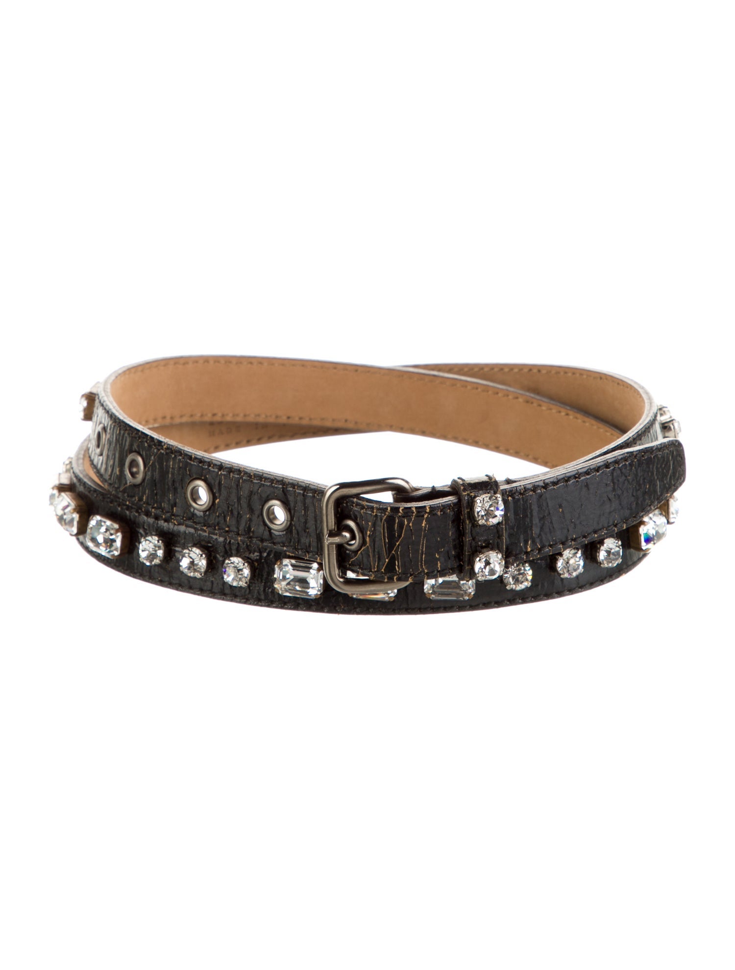 Miu Miu Skinny Leather Belt