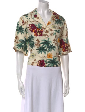 Miu Miu 2024 Silk Crop Top