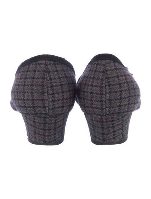 Miu Miu Wool Plaid Print Pumps