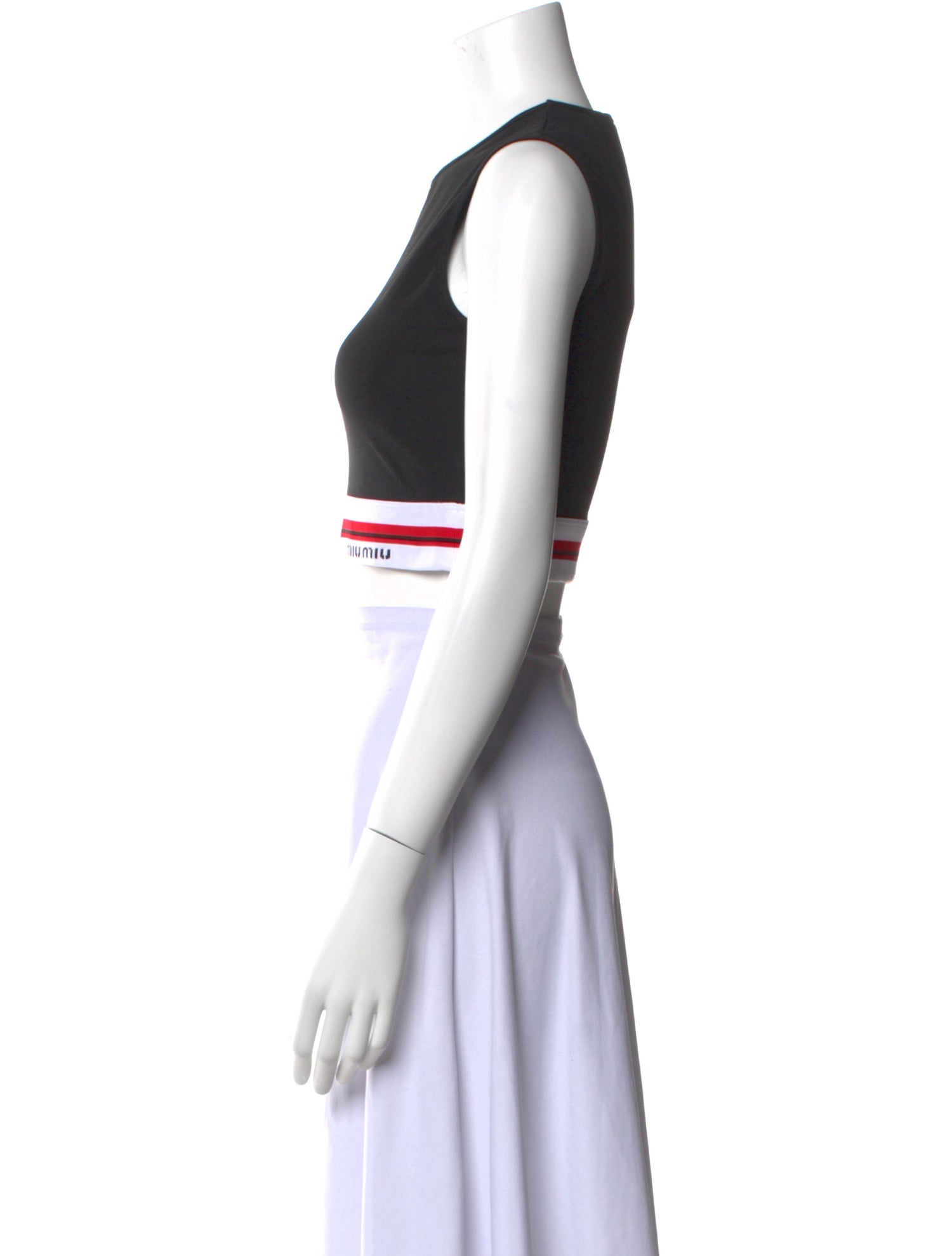 Miu Miu 2021 Crew Neck Crop Top