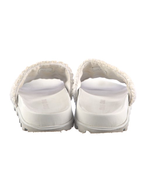 Miu Miu Embroidered Accent Slides