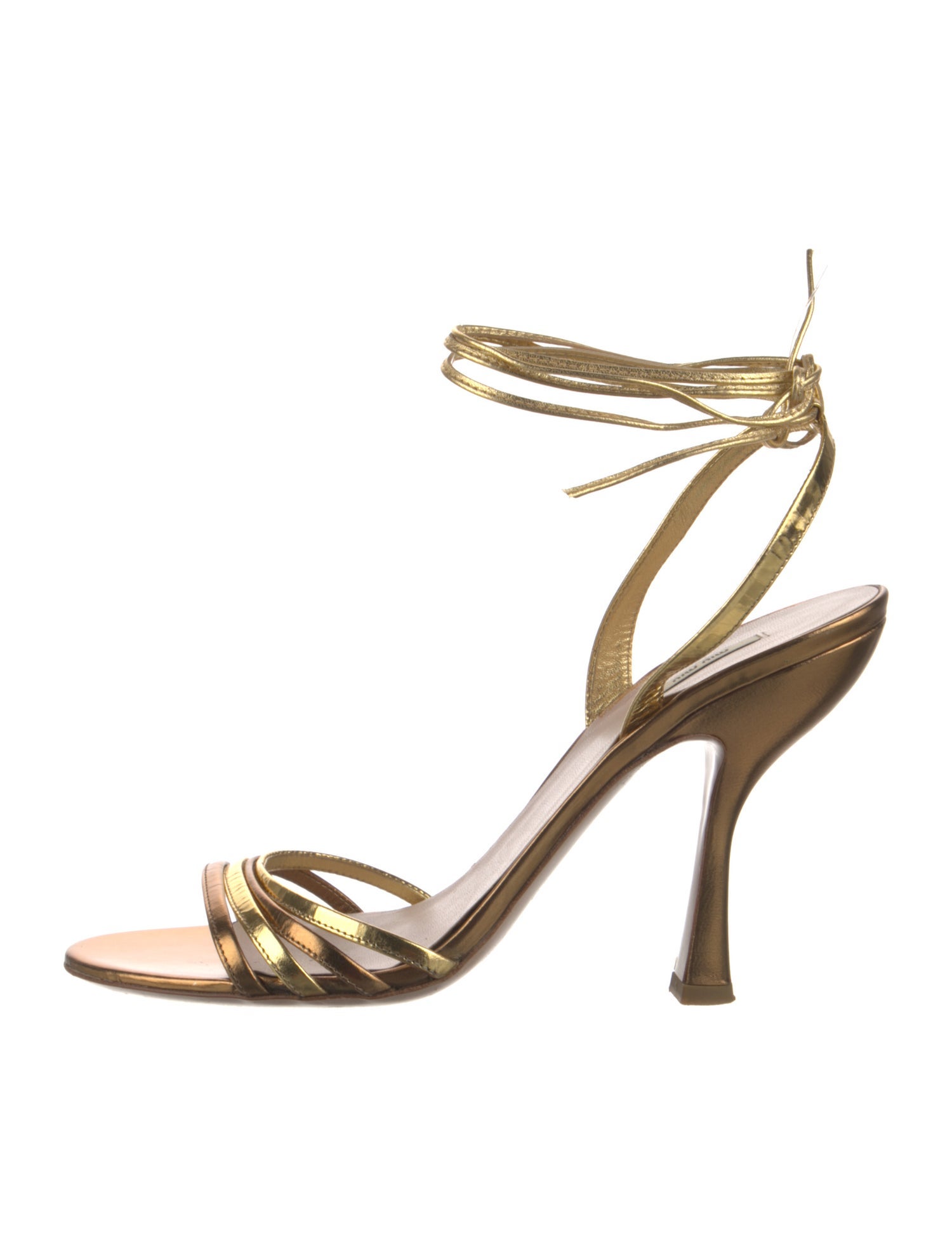 Miu Miu Leather Sandals