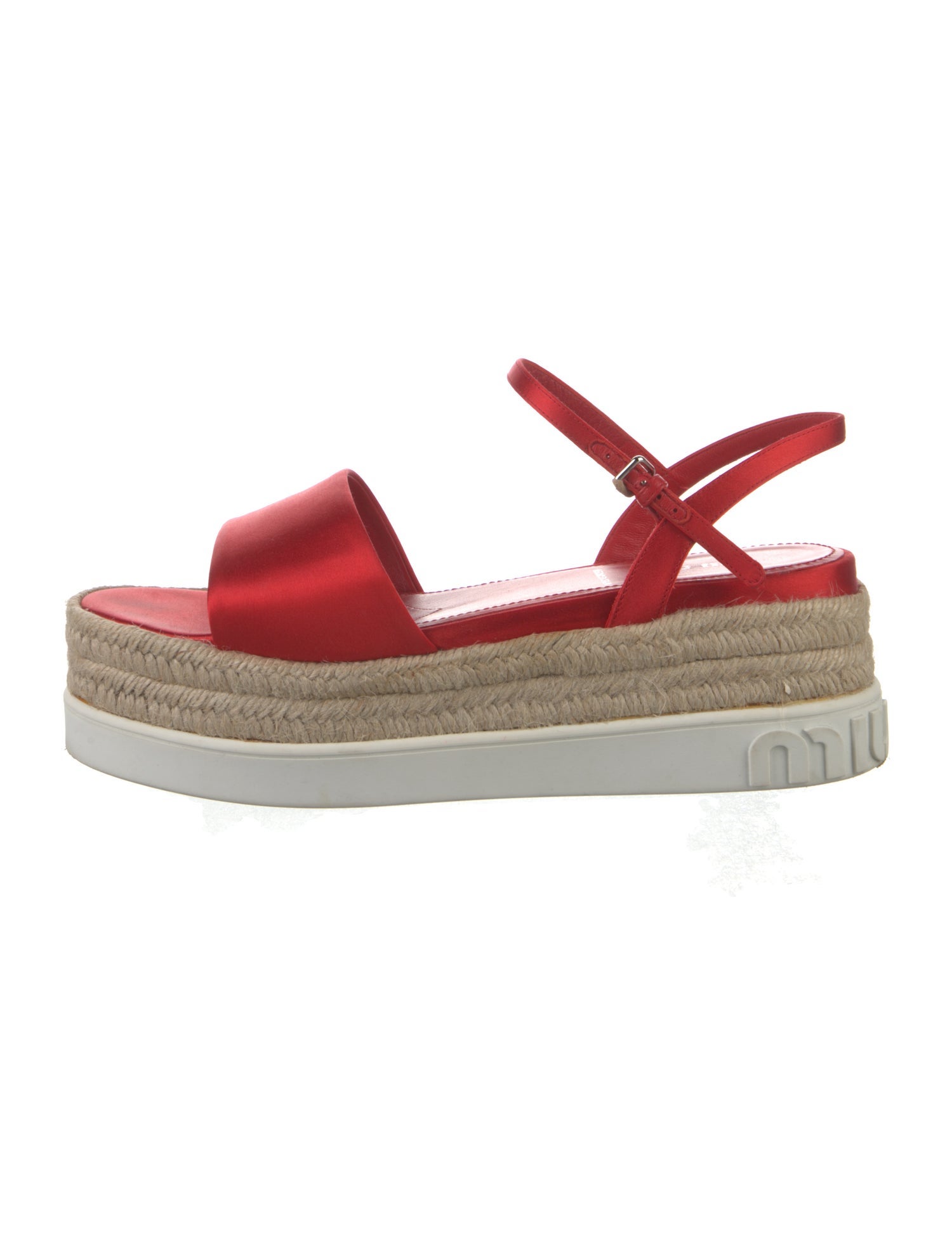 Miu Miu Satin Espadrilles