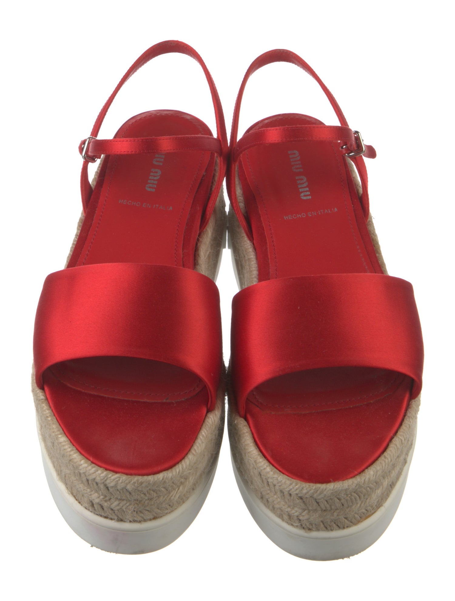 Miu Miu Satin Espadrilles