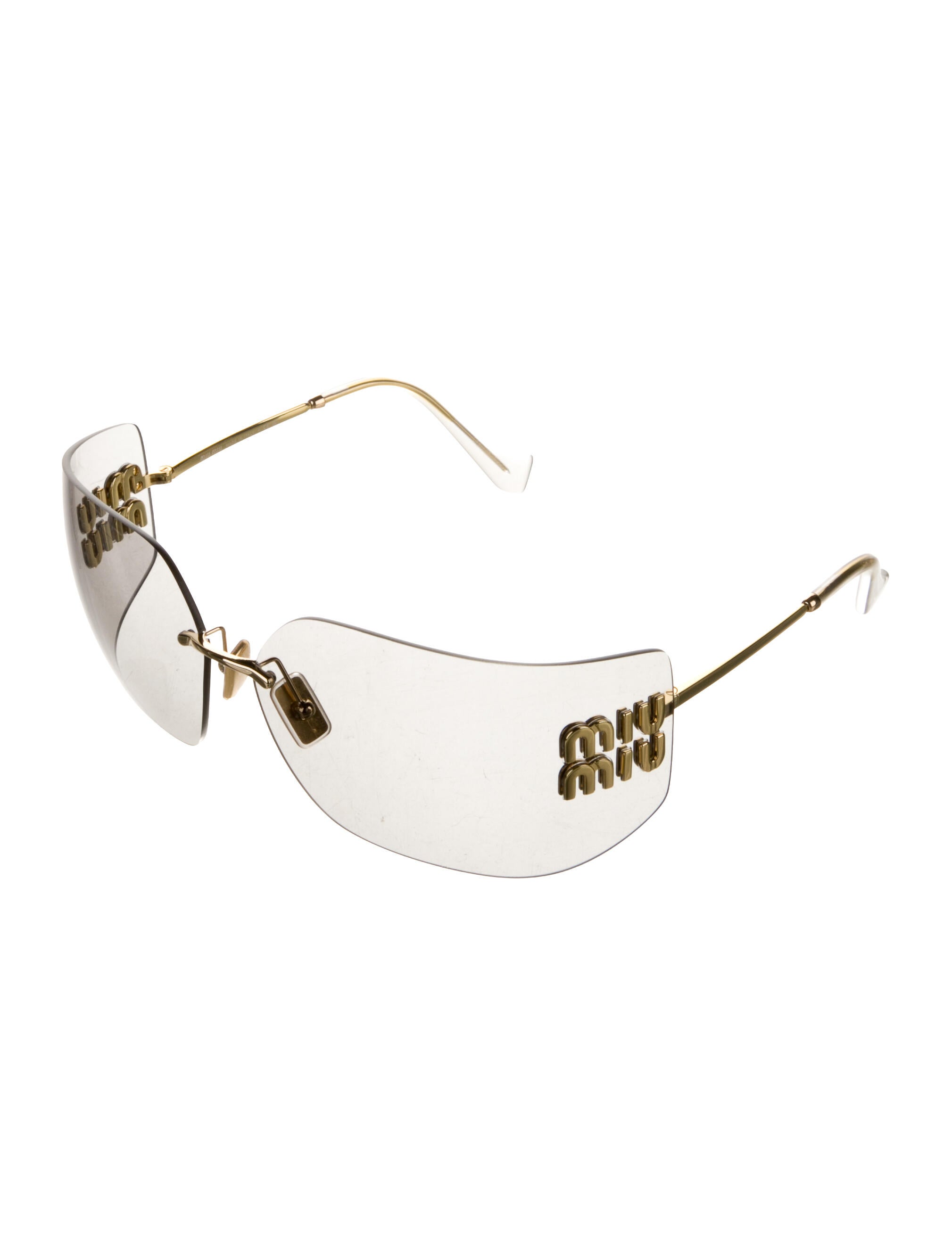 Miu Miu Oversize Tinted Sunglasses