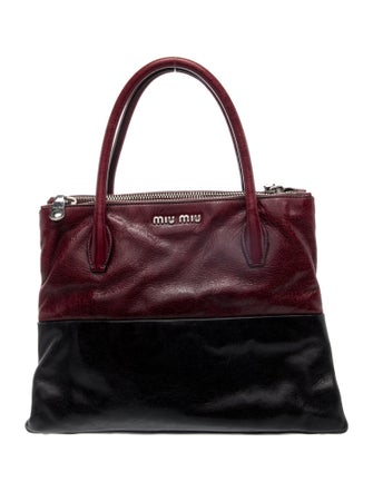 Miu Miu Leather Top Handle Bag