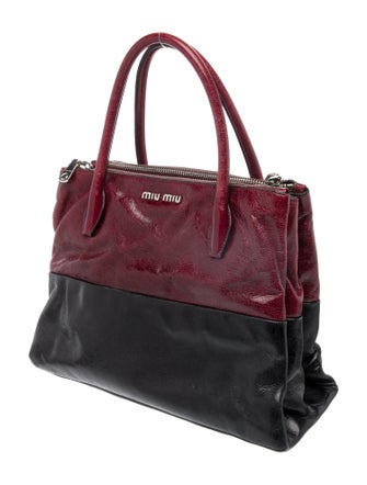 Miu Miu Leather Top Handle Bag