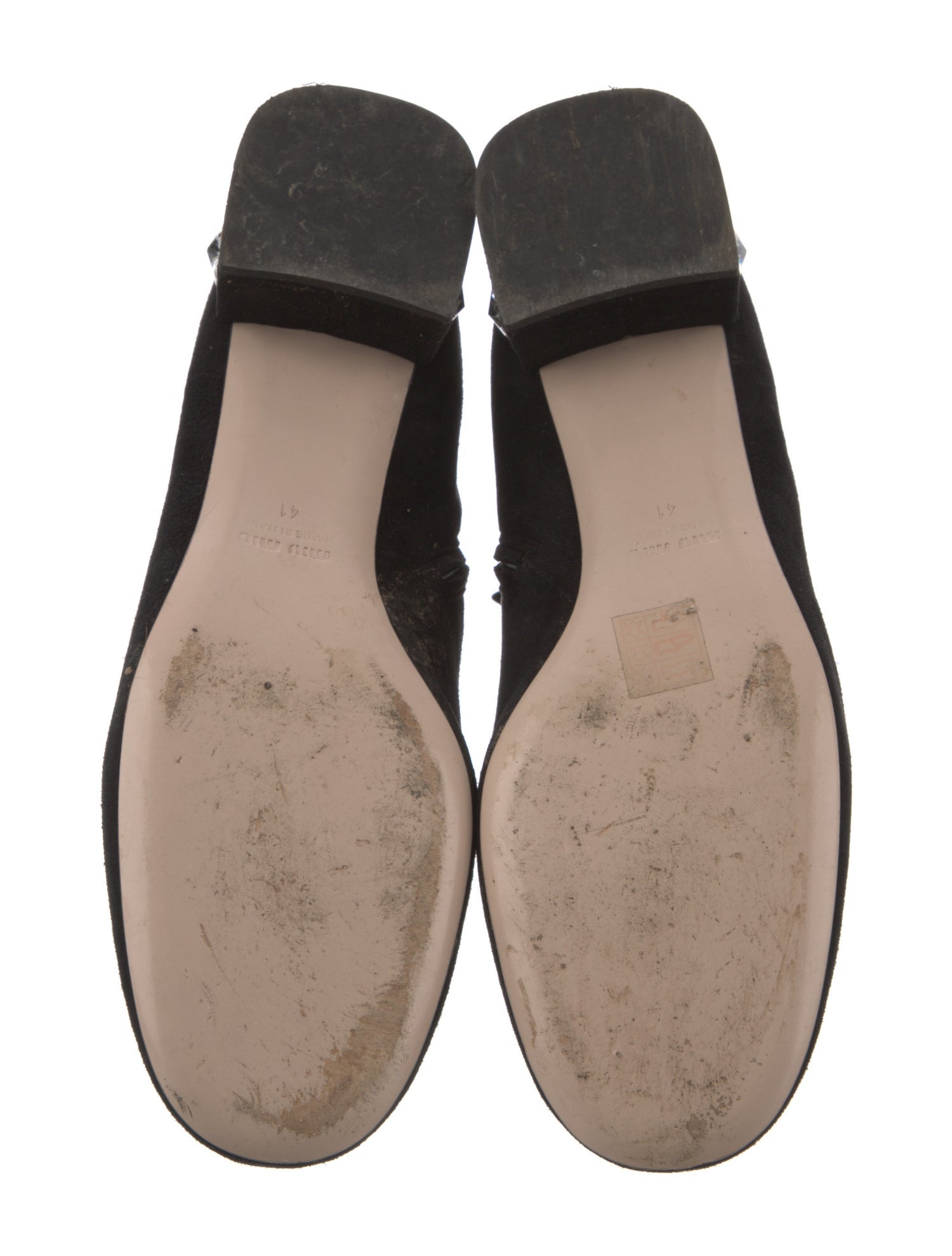 Miu Miu Suede Crystal Embellishments Boots