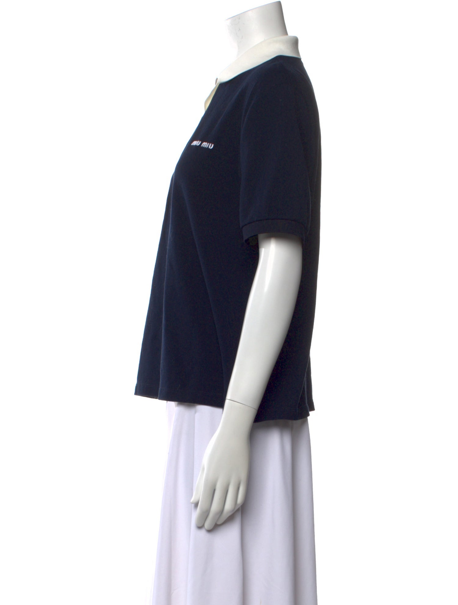 Miu Miu 2025 V-Neck Polo