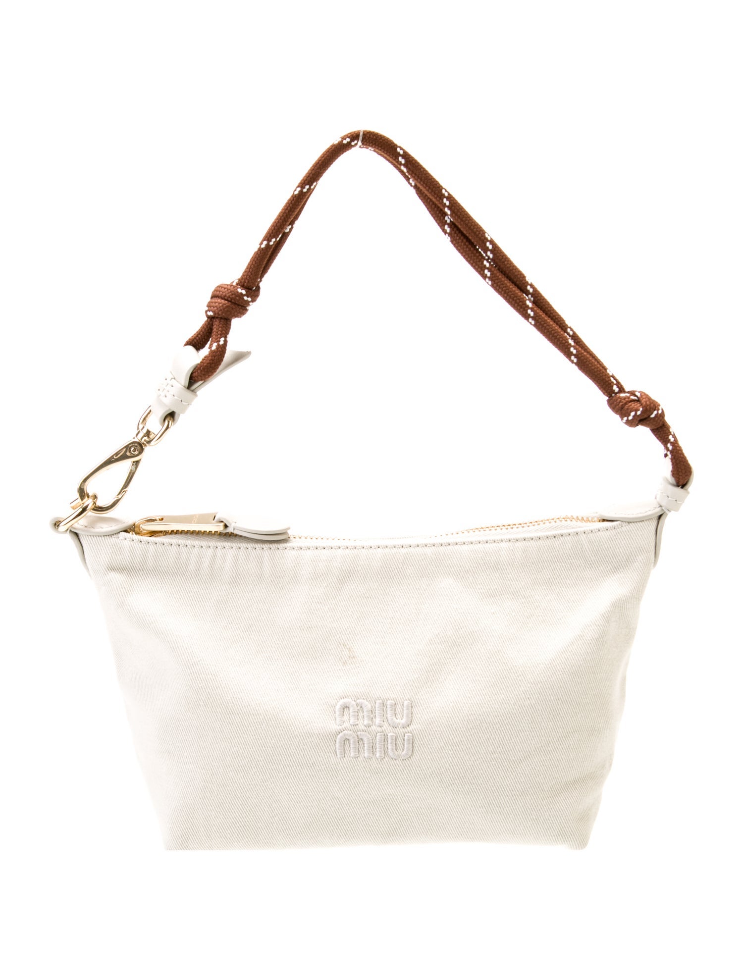 Miu Miu Canvas Shoulder Bag