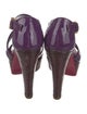 Miu Miu Patent Leather T-Strap Sandals