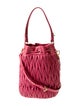 Miu Miu Leather Bucket Bag