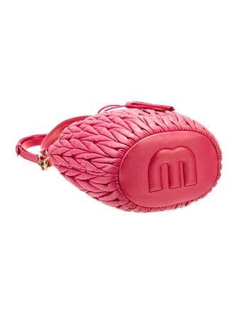Miu Miu Leather Bucket Bag