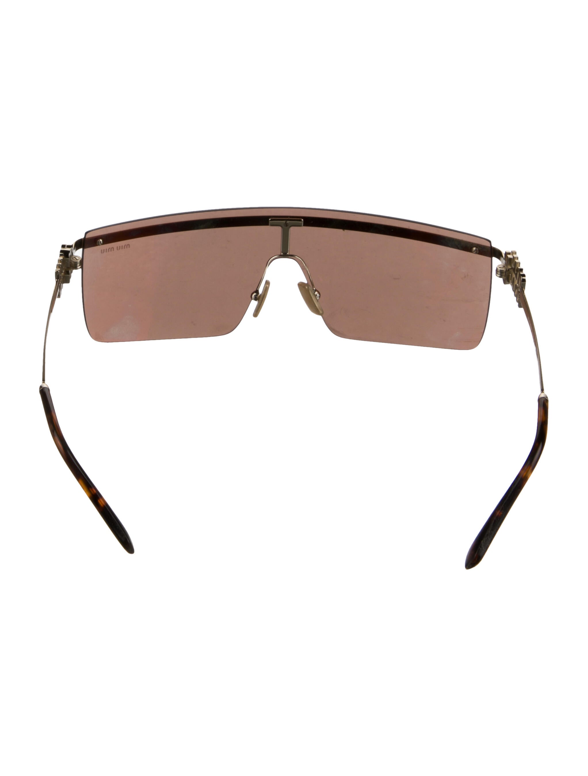 Miu Miu Shield Mirrored Sunglasses