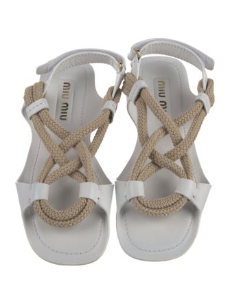 Miu Miu Leather Gladiator Sandals