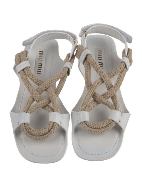 Miu Miu Leather Gladiator Sandals