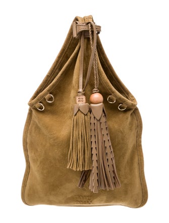Miu Miu Suede Bucket Bag
