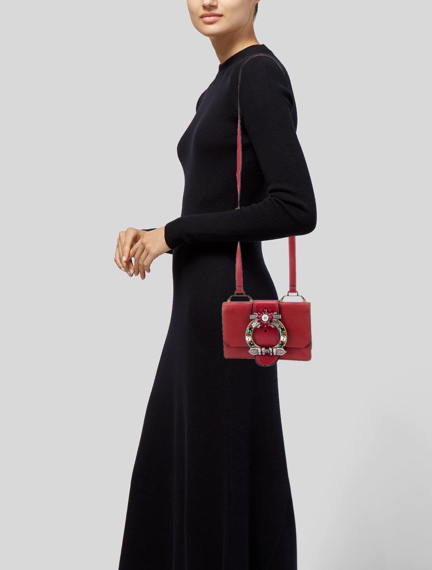 Miu Miu Leather Crossbody Bag