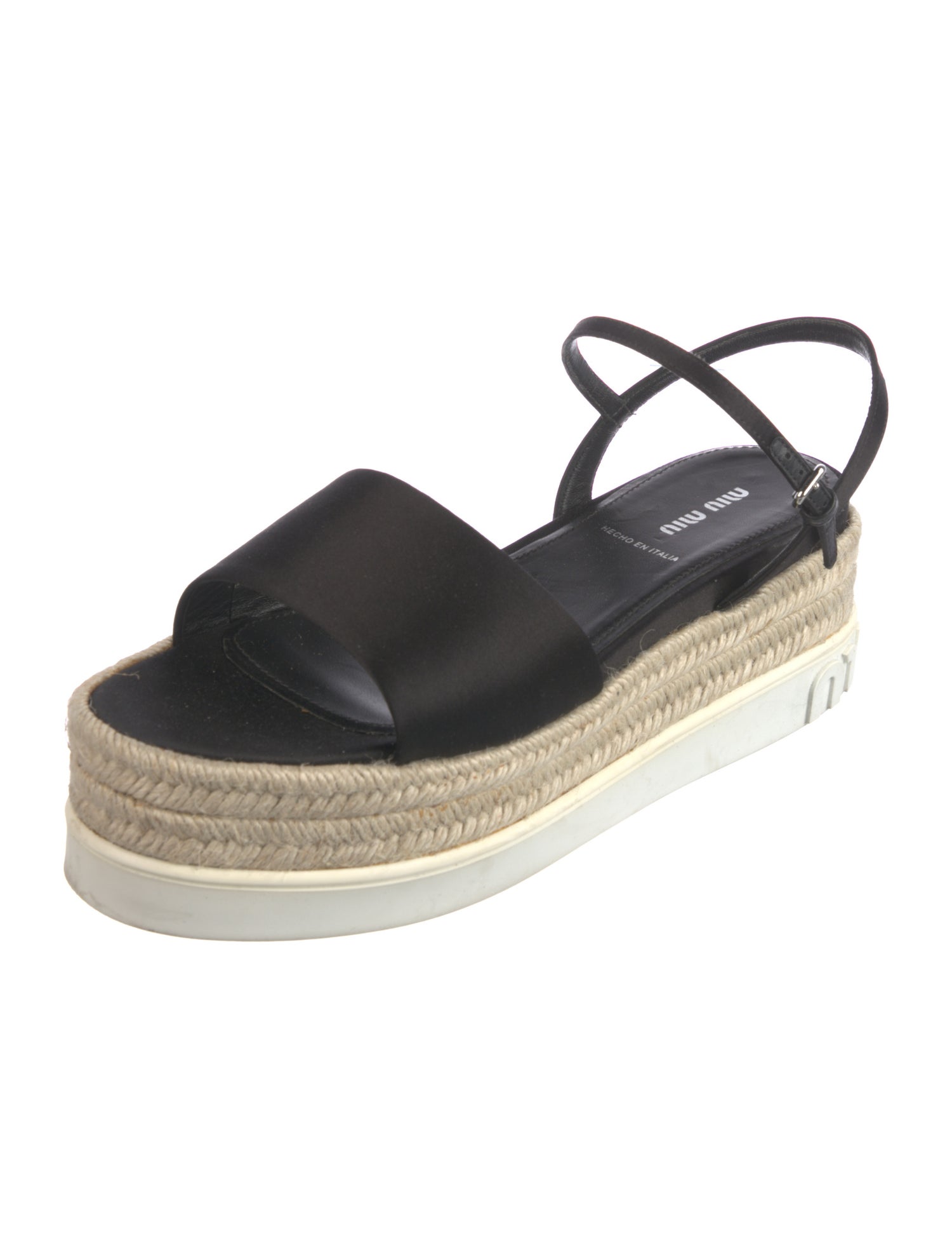 Miu Miu Satin Espadrilles