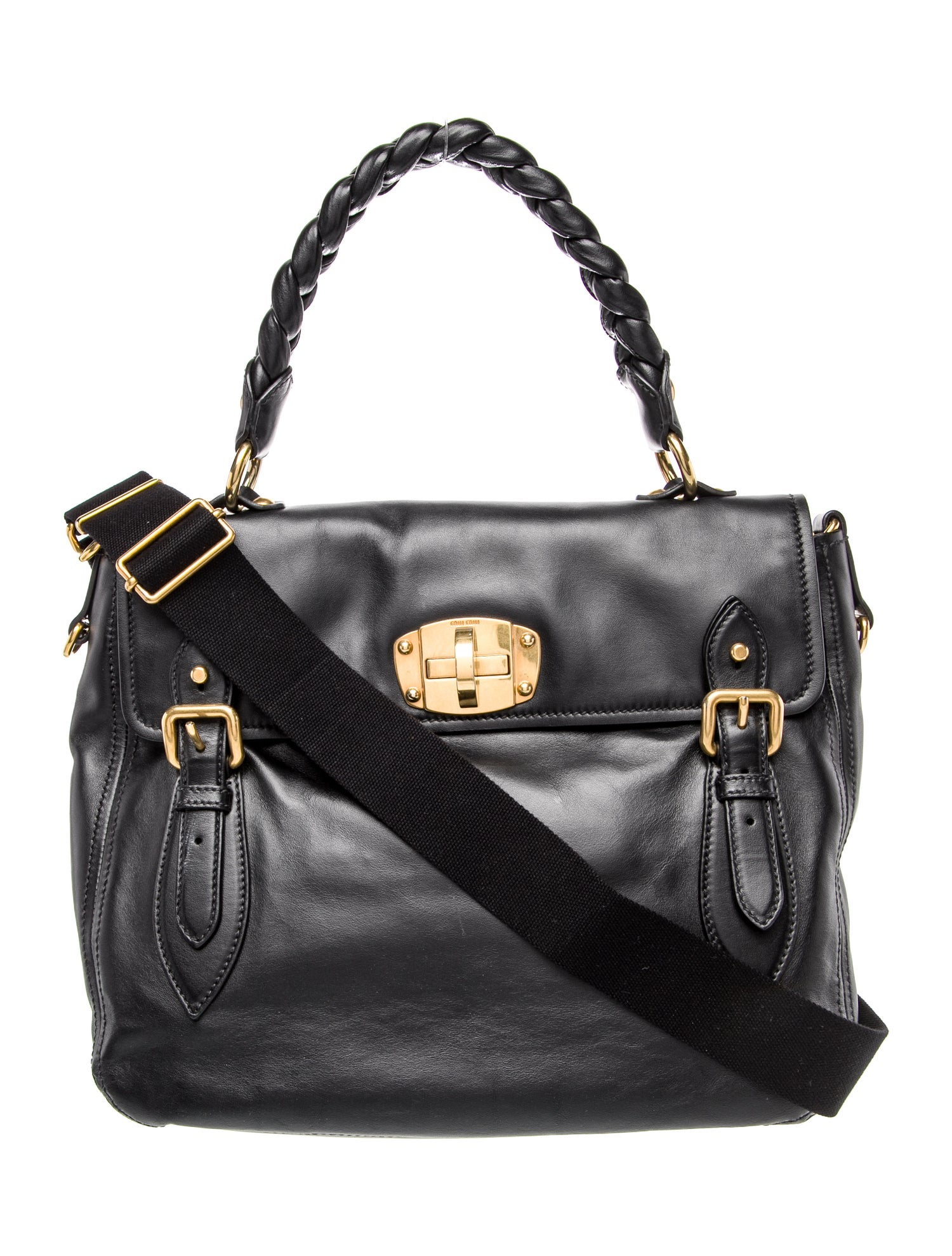 Miu Miu Leather Top Handle Bag