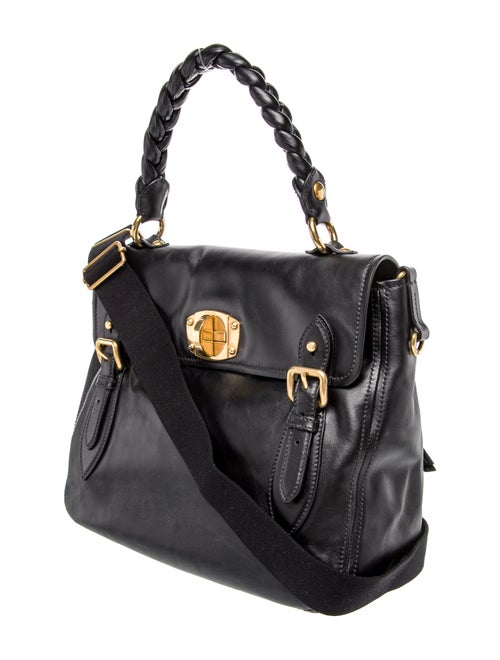 Miu Miu Leather Top Handle Bag