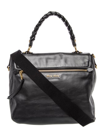 Miu Miu Leather Top Handle Bag