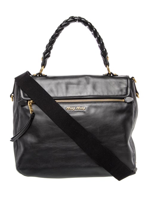 Miu Miu Leather Top Handle Bag