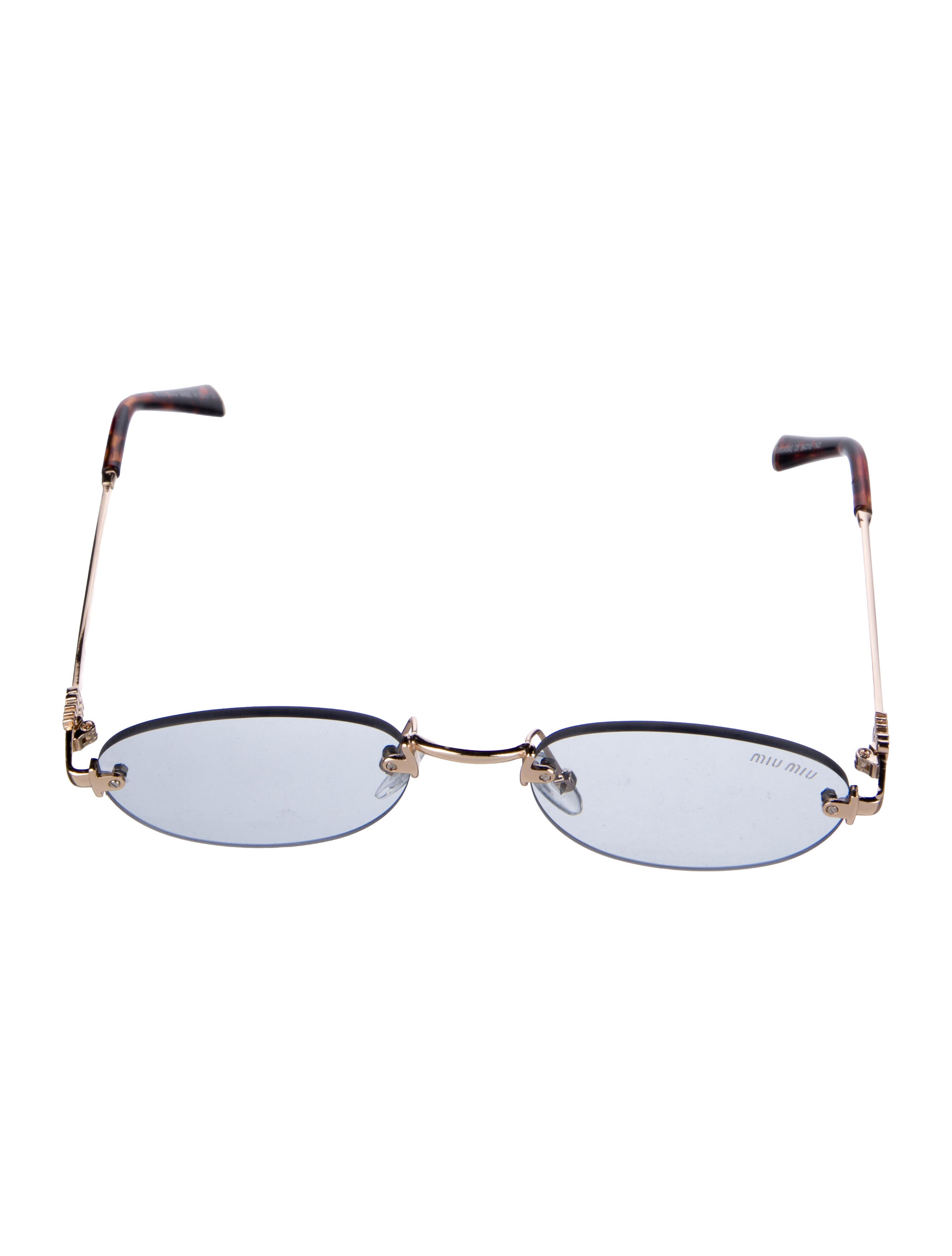 Miu Miu Round Tinted Sunglasses