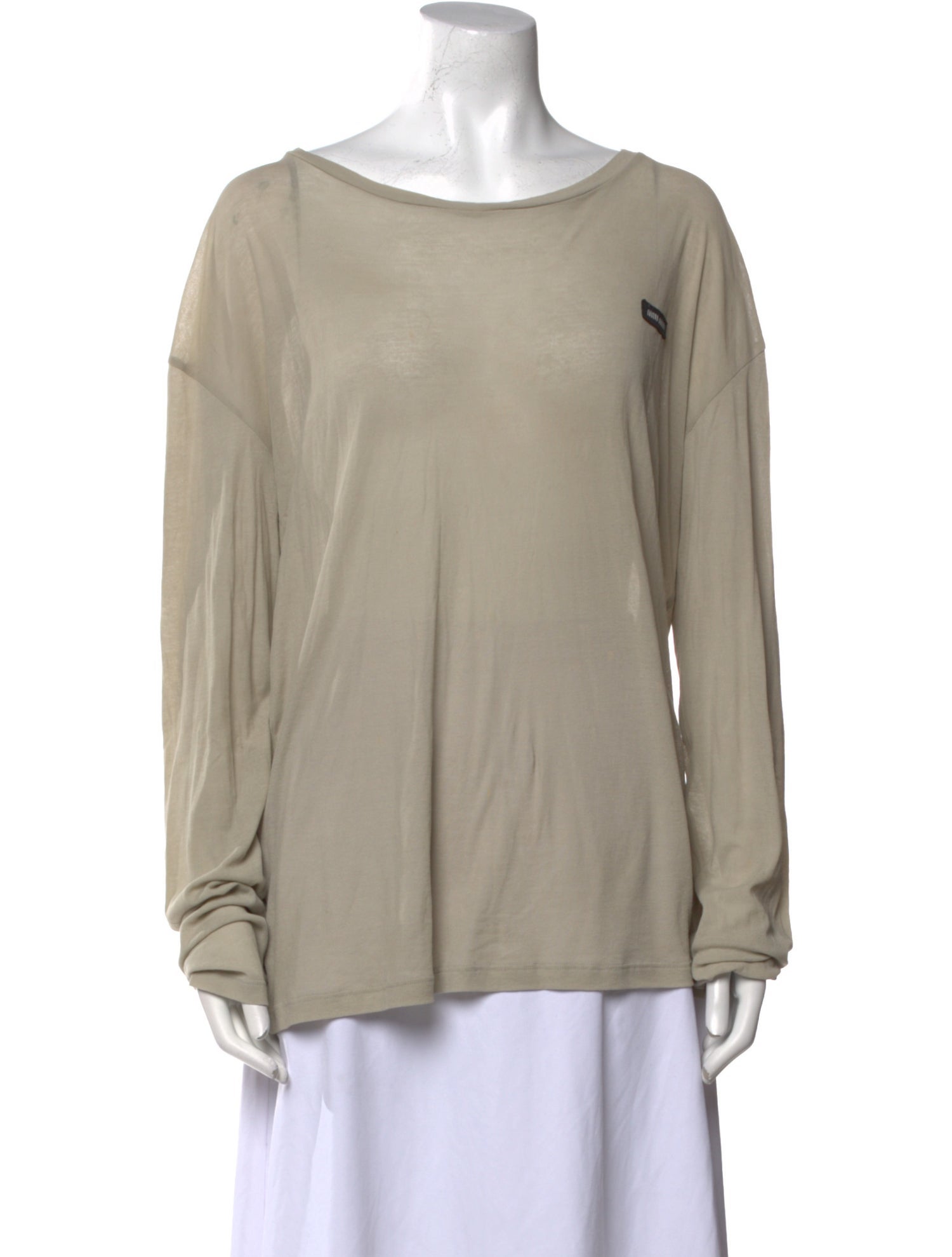 Miu Miu 2023 Scoop Neck Top