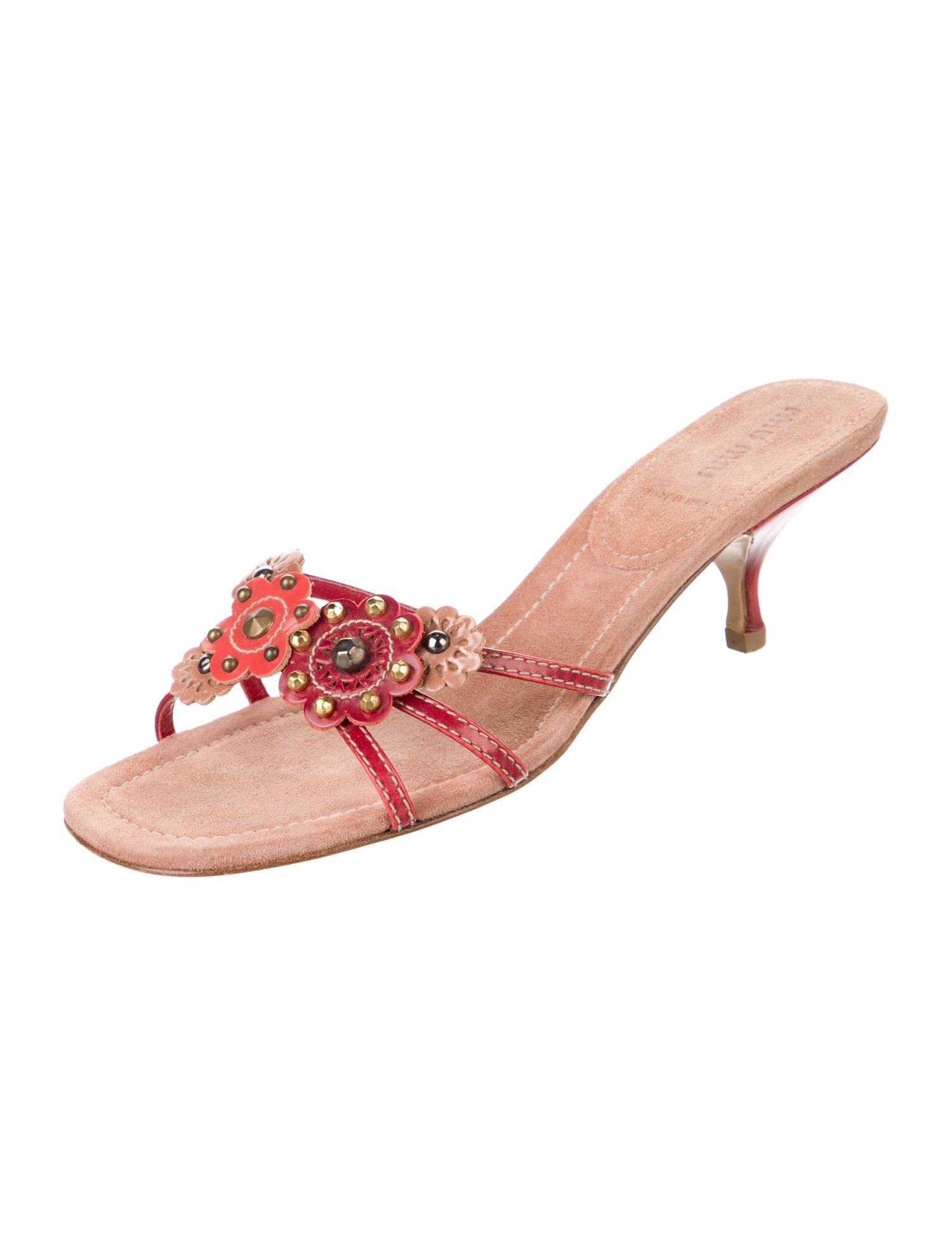 Miu Miu Vintage Late 1990's - Early 2000's Slides