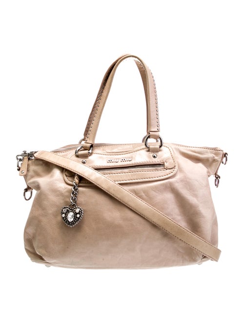 Miu Miu Leather Heart Charm