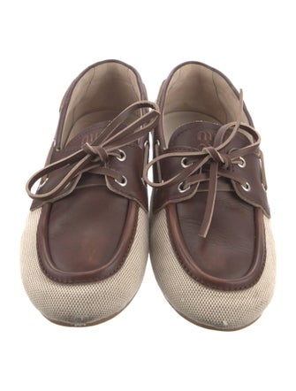 Miu Miu Leather Patterned Loafers