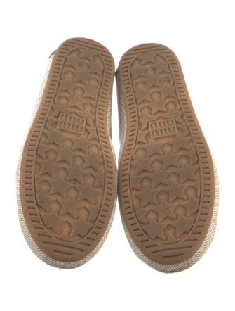 Miu Miu Leather Patterned Loafers