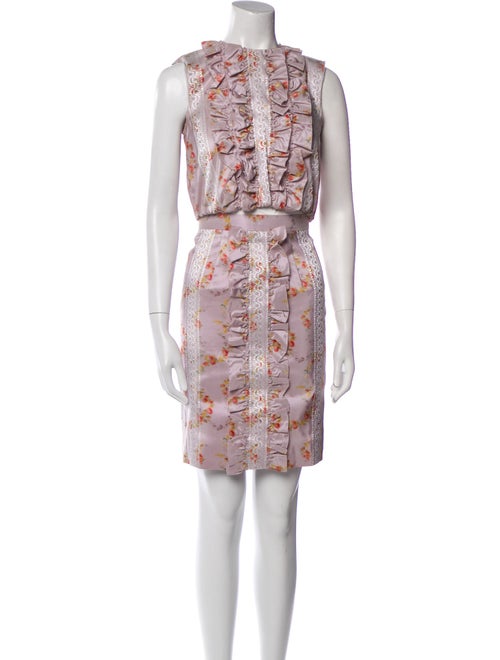 Miu Miu 2015 Silk Skirt Set