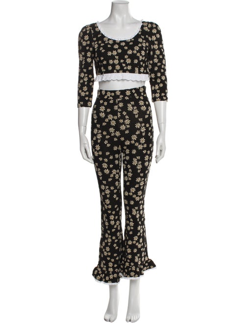 Miu Miu 2020 Floral Print Pant Set