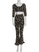 Miu Miu 2020 Floral Print Pant Set