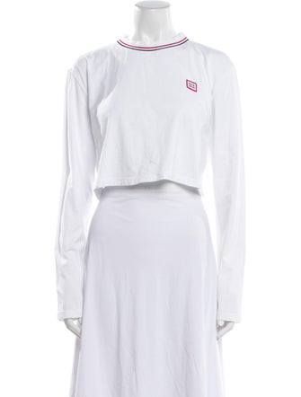 Miu Miu 2022 Crew Neck Crop Top