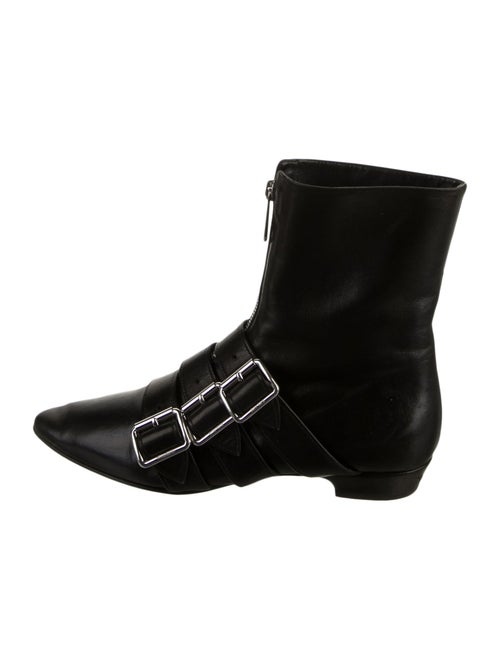 Miu Miu Leather Combat Boots