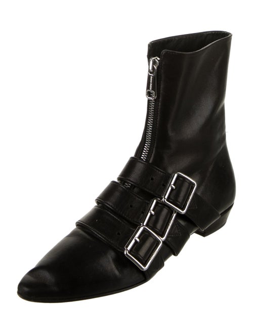 Miu Miu Leather Combat Boots